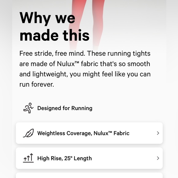 Base Pace High Rise Tight 25” - Picture 3 of 5